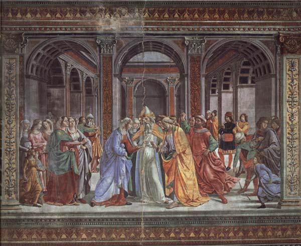 Domenicho Ghirlandaio Vermahlung Marias oil painting image